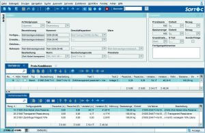 Screenshot ERP Software Omnitec zur Kostenkalkulation in der Galvanotechnik