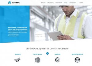 Die neue Homepage der Softec AG
